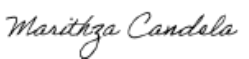 Firma Marithza Candela C