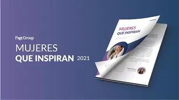 Portada del documento 'Mujeres que Inspiran 2021' de PageGroup.