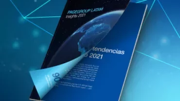 Portada de un informe titulado 'PAGEGROUP LATAM Insights 2021'.